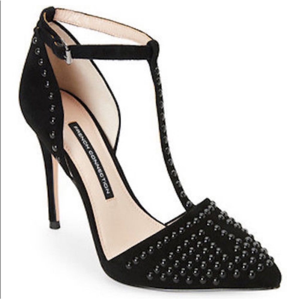 BNWOT French Connection Sz 7 Elanah Studded Heels